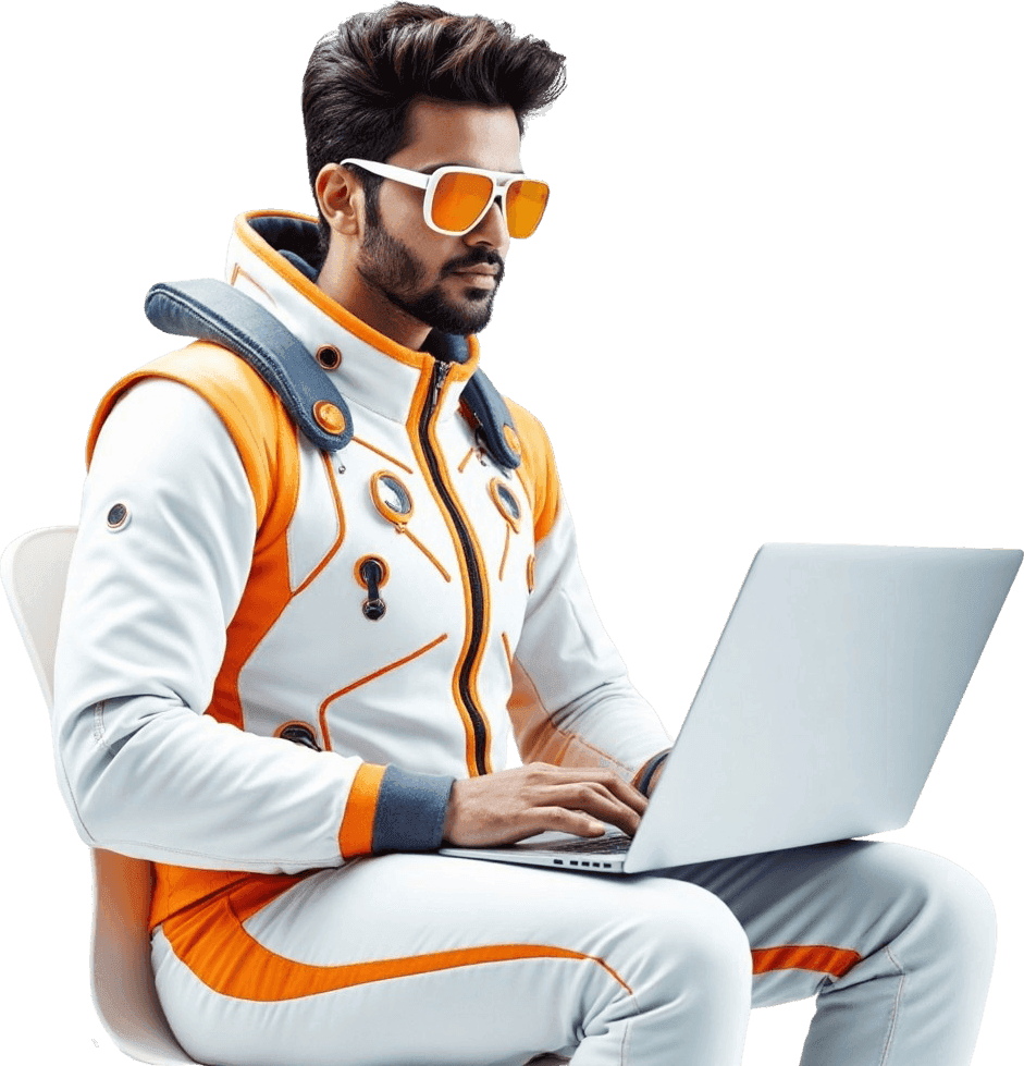 Consultant working on a laptop