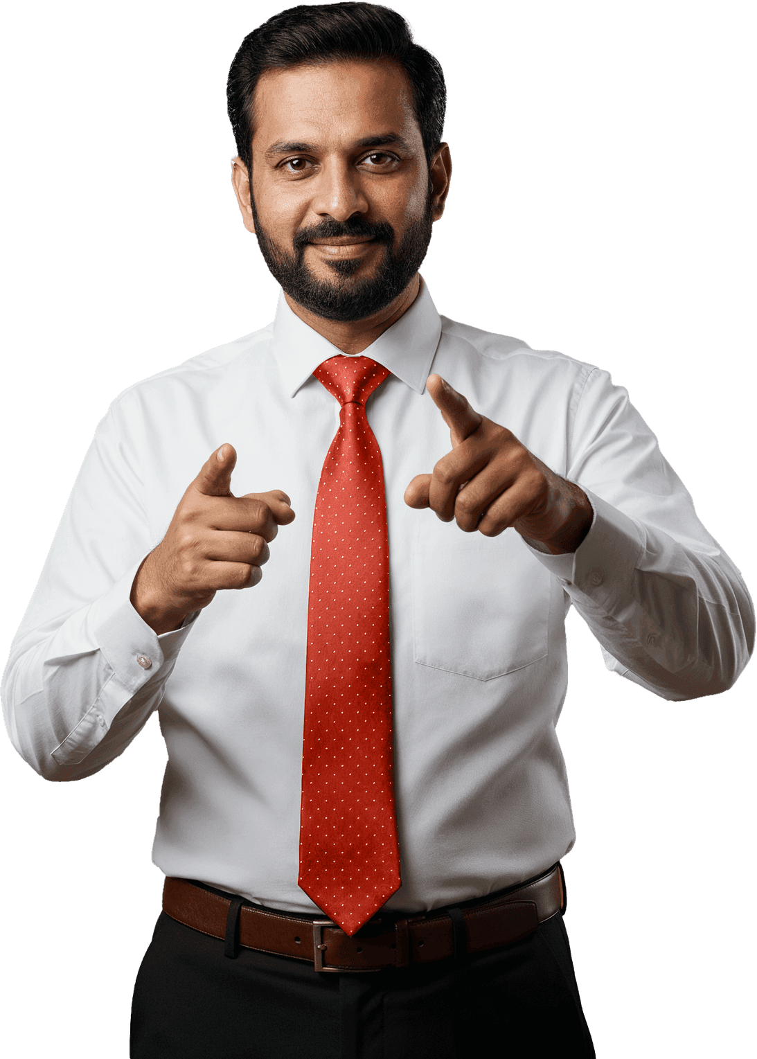 UpConnect Labs consultant pointing towards you